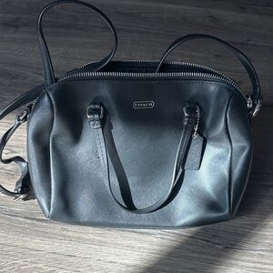 Coach Black Leather Satchel